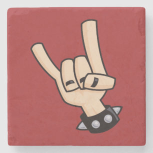 Posavasos De Piedra Fuertes cuernos del diablo Metalizado