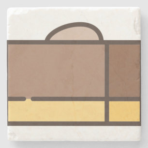 Posavasos De Piedra fugia de chocolate
