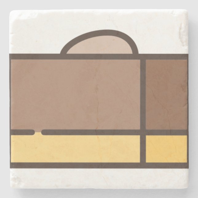 Posavasos De Piedra fugia de chocolate (Anverso)