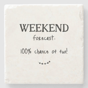 Posavasos De Piedra Fun Weekend Forecast Cute Heart