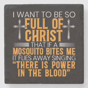 Posavasos De Piedra Fundador Religioso Cristiano De Dios Fiel