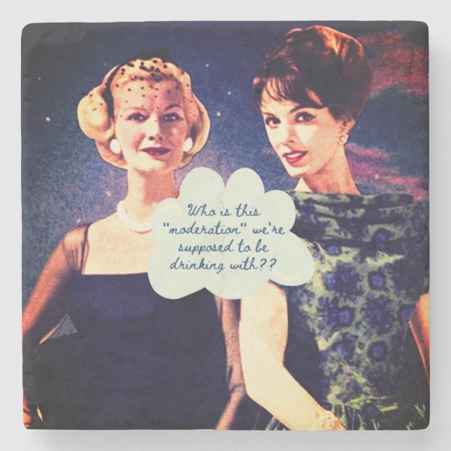 Posavasos De Piedra Funny Drinking Friend Sister Fun  (Anverso)