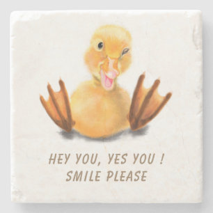 Posavasos De Piedra Funny Duck Stone Coaster - Personalizado Textos