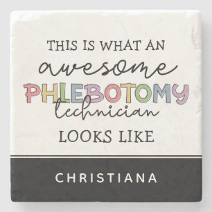 Posavasos De Piedra Funny Phlebotomy Technician impresionante PBT