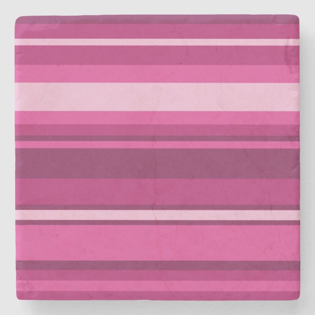 Posavasos De Piedra Fuschia stripes (Anverso)