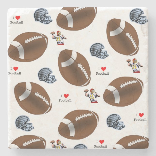 Posavasos De Piedra Fútbol de montaña de piedra de mármol (Anverso)