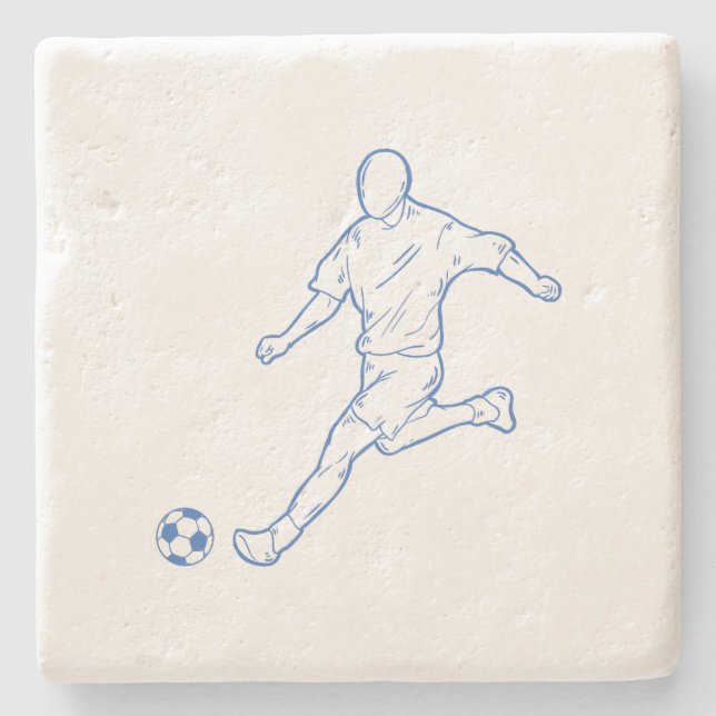 Posavasos De Piedra futbolista (Anverso)