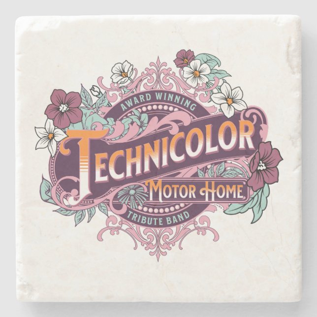 Posavasos De Piedra Galardonado Technicolor (Anverso)