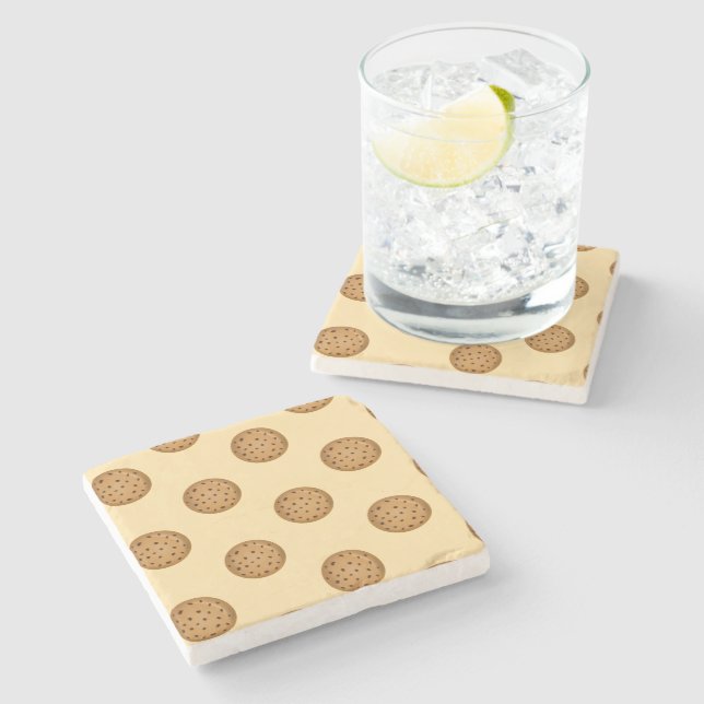 Posavasos De Piedra Galleta de chips de chocolate (Lateral)