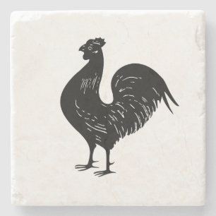 Posavasos De Piedra Gallo del vintage