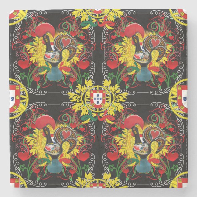 Posavasos De Piedra Galo de Barcelos, Portugal (Anverso)