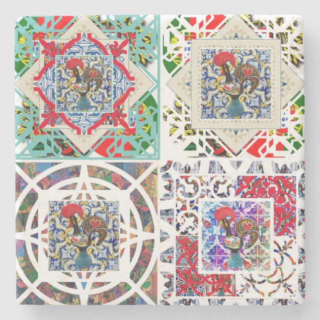 Posavasos De Piedra Galo de Barcelos, Portugal (Anverso)