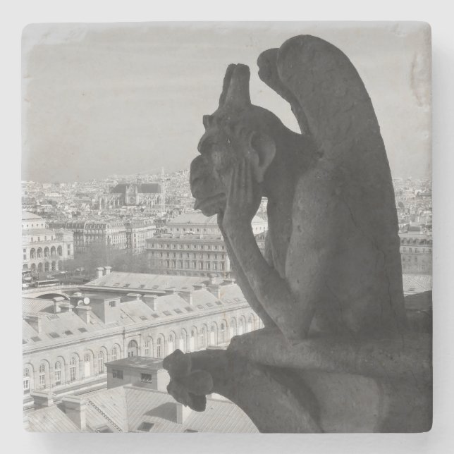 Posavasos De Piedra Gargoyle de París (Anverso)