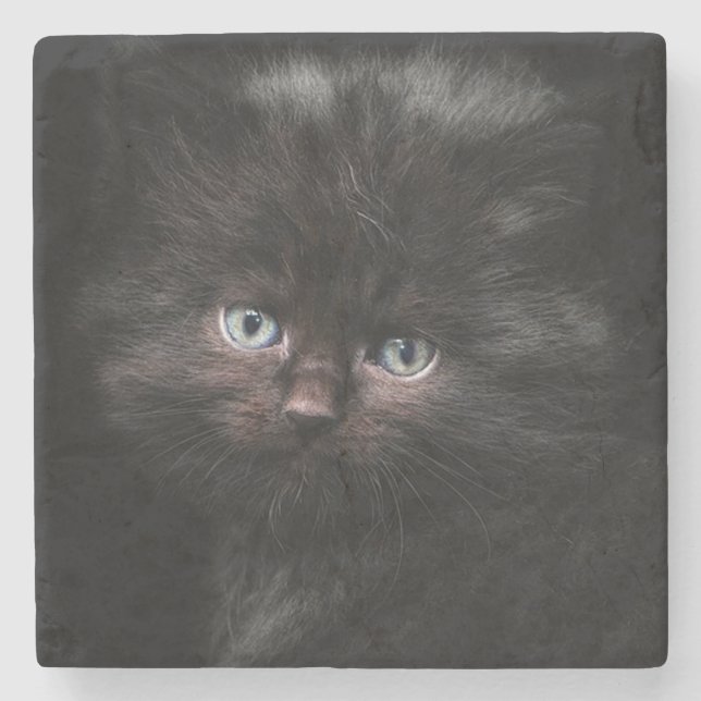 Posavasos De Piedra Gatito (Anverso)