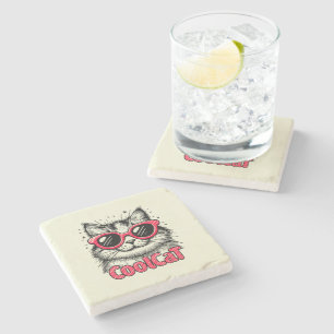 Posavasos De Piedra Gato Cool 1