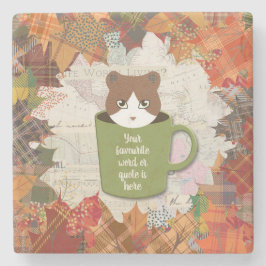 Posavasos De Piedra Gato de caída rota