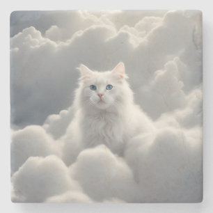 Posavasos De Piedra Gato en las nubes