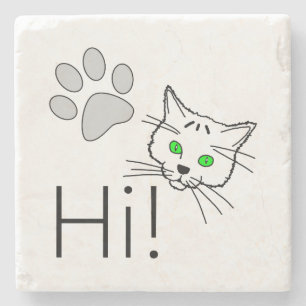 Posavasos De Piedra Gato - ¡Hola!
