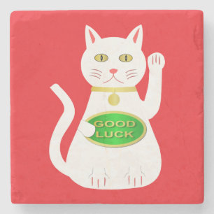 Posavasos De Piedra Gato Lucky Oriental