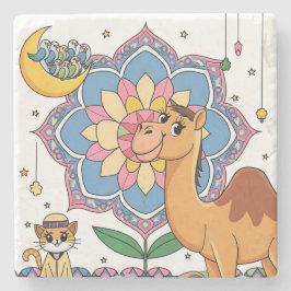 Posavasos De Piedra Gato Y Camello