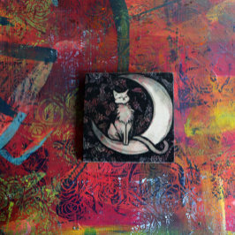 Posavasos De Piedra Gatos de flores de Moonchild