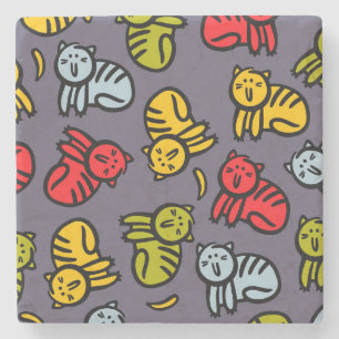 Posavasos De Piedra Gatos más bananas