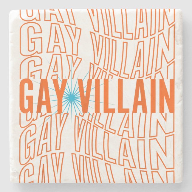 Posavasos De Piedra Gay Villain gracioso meme LGBT Orgullo gay Lesbian (Anverso)