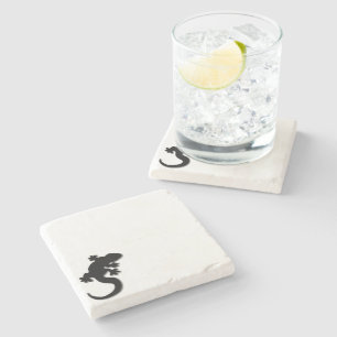 Posavasos De Piedra Gecko negro