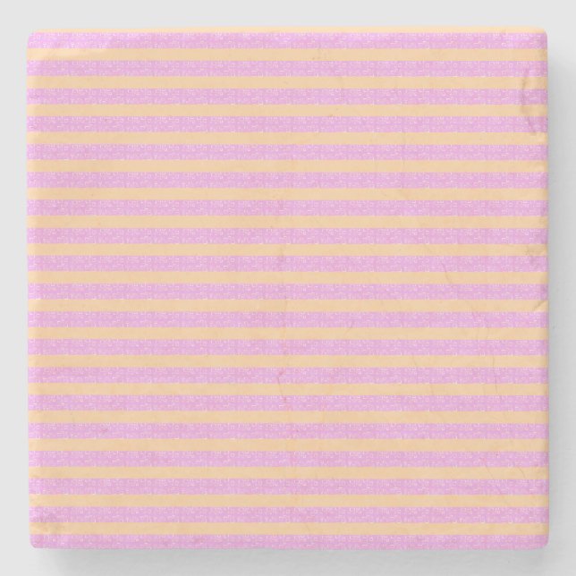 Posavasos De Piedra Geométrico Rosa  (Anverso)