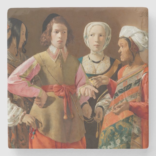 Posavasos De Piedra Georges de la Tour - The Fortune Teller (Anverso)