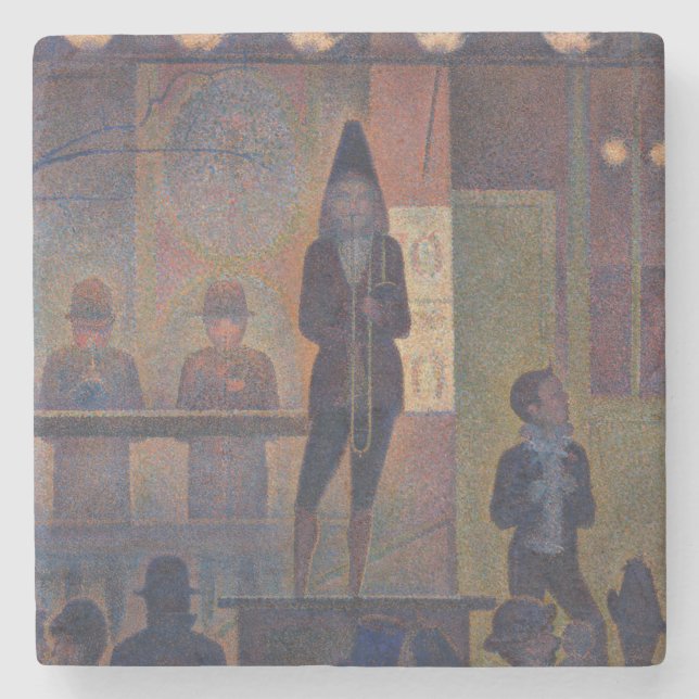 Posavasos De Piedra Georges Seurat - Circus Slideshow (Anverso)