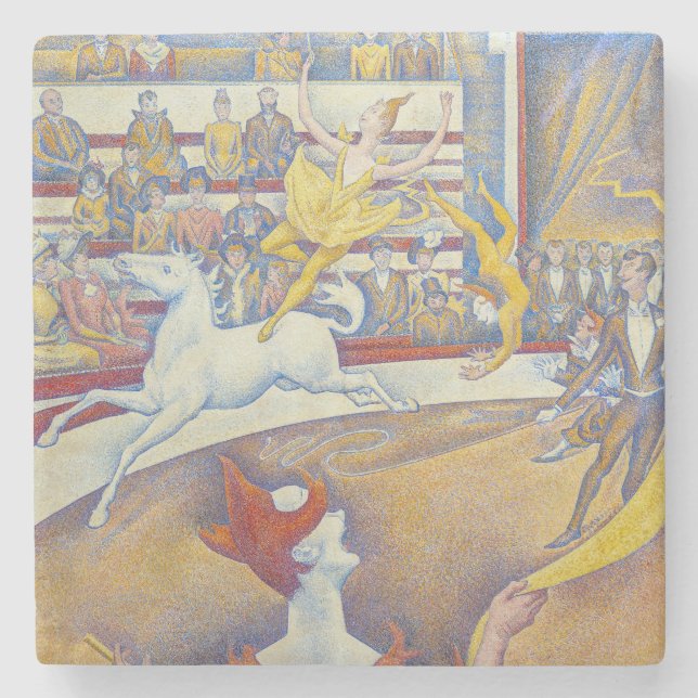 Posavasos De Piedra Georges Seurat - El circo (Anverso)