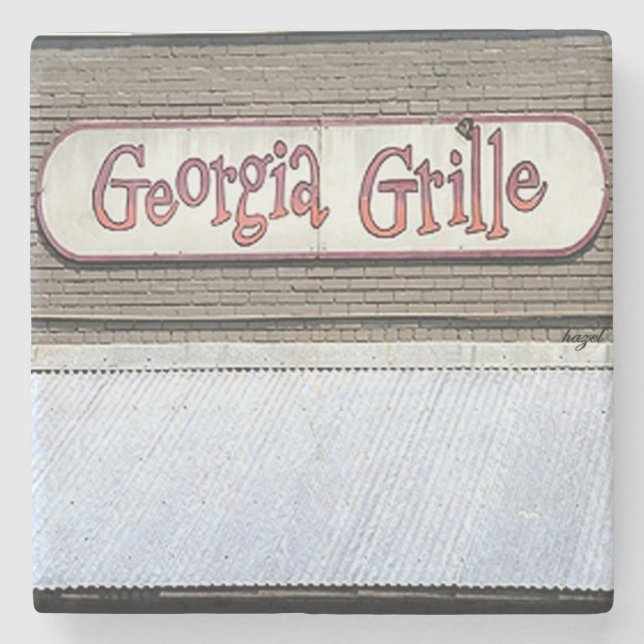 Posavasos De Piedra Georgia Grill, Georgia Grill (Anverso)