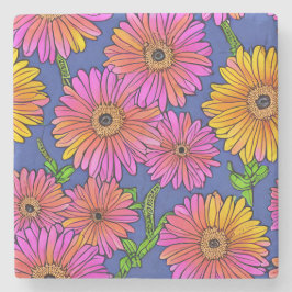Posavasos De Piedra Gerbera Daisy Stone Coaster