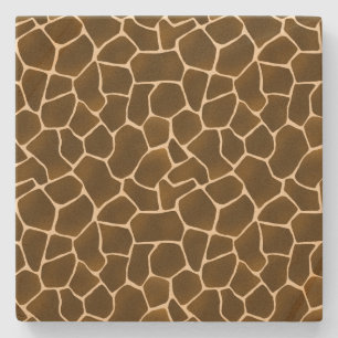 Posavasos De Piedra Girafa de estilo salvaje lugares Impresión animal 