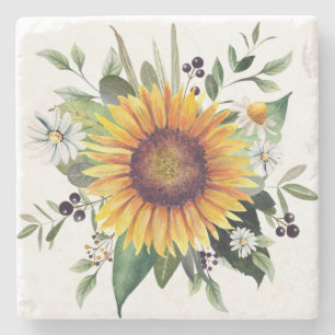 Posavasos De Piedra Girasol