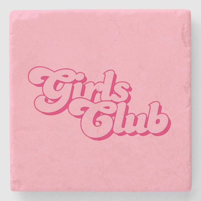 Posavasos De Piedra Girls Club Stone Coaster (Anverso)