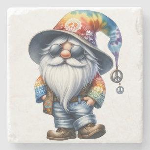 Posavasos De Piedra Gnomo hippie