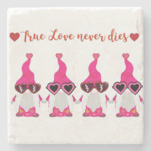 Posavasos De Piedra gnomos el día de San Valentín