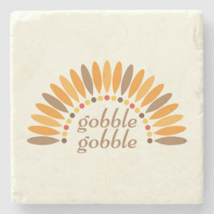 Posavasos De Piedra Gobble Gobble Acción de Gracias