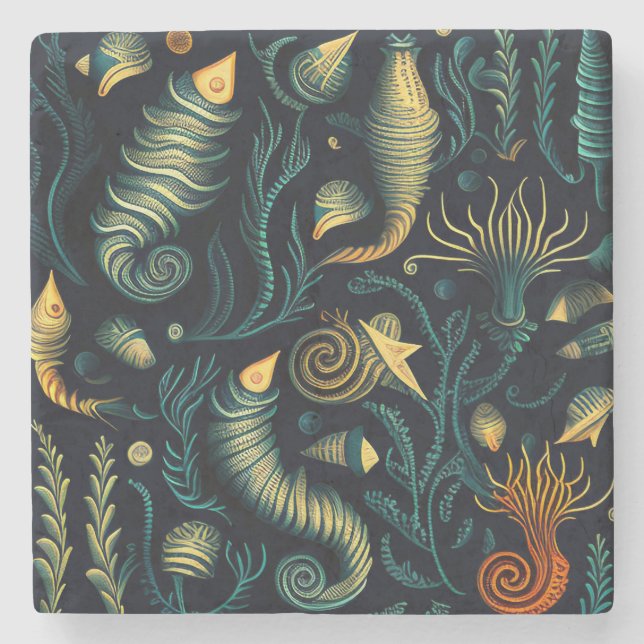 Posavasos De Piedra Golden Reefs (Anverso)