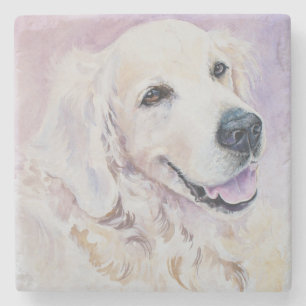Posavasos De Piedra Golden retriever