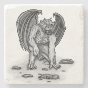 Posavasos De Piedra Golem Gargoyle
