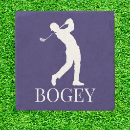 Posavasos De Piedra Golf Bogey con estilo