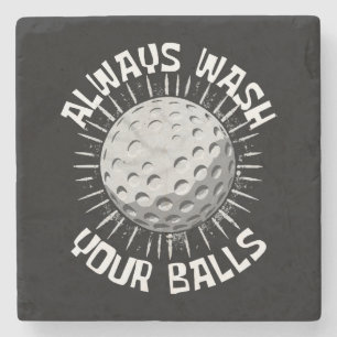 Posavasos De Piedra Golf divertido