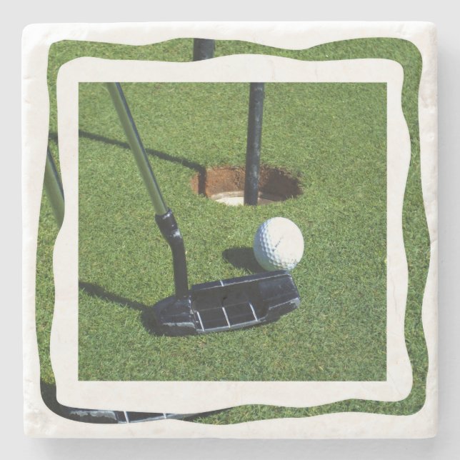 Posavasos De Piedra Golf Make That Par , (Anverso)