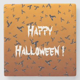 Posavasos De Piedra Gorras de Brujas de Halloween