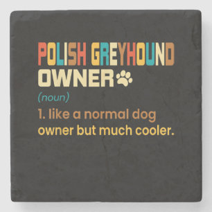 Posavasos De Piedra Gracioso retro vintage polaco de Greyhound