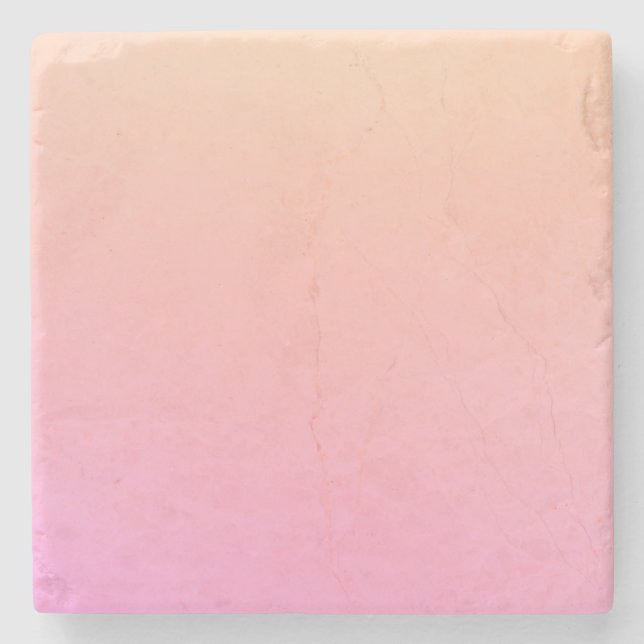 Posavasos De Piedra Gradiente rosa y rosa (Anverso)