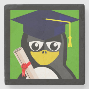 POSAVASOS DE PIEDRA GRADUACIÓN PENGUIN